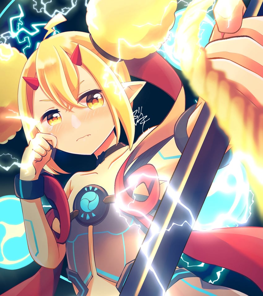 electra (xenoblade chronicles and 1 more) drawn by dlllll_lllllb