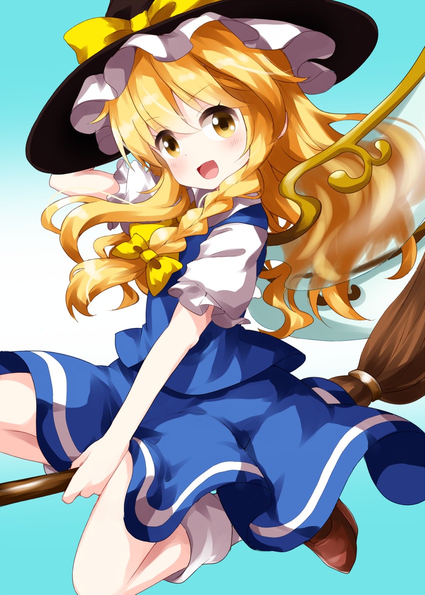 kirisame marisa and daiyousei (touhou) drawn by ruu_(tksymkw)