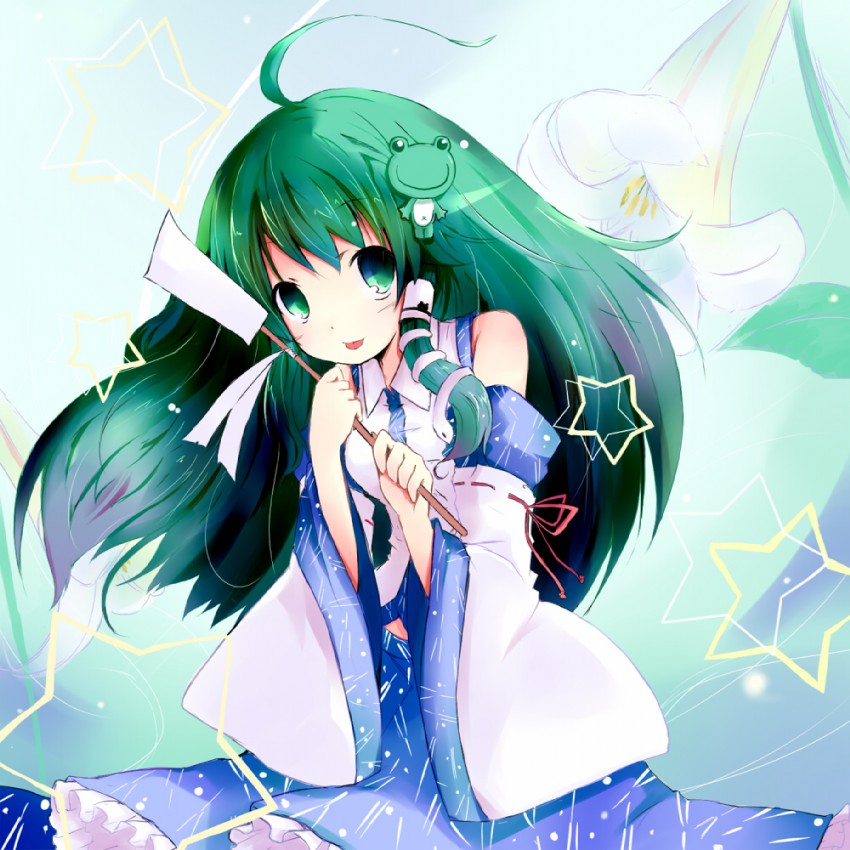 kochiya sanae (touhou) drawn by shichinose