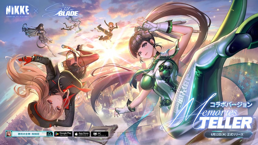 rapi, eve, privaty, raven, and lily artemis ii (goddess of victory: nikke and 1 more)