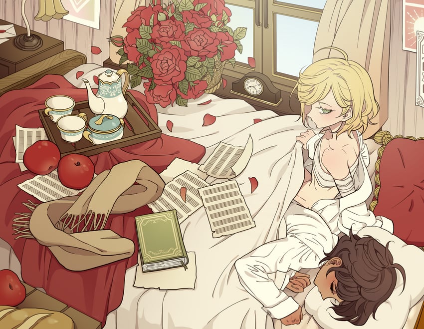 gilbert cocteau and serge battour (kaze to ki no uta) drawn by meremero