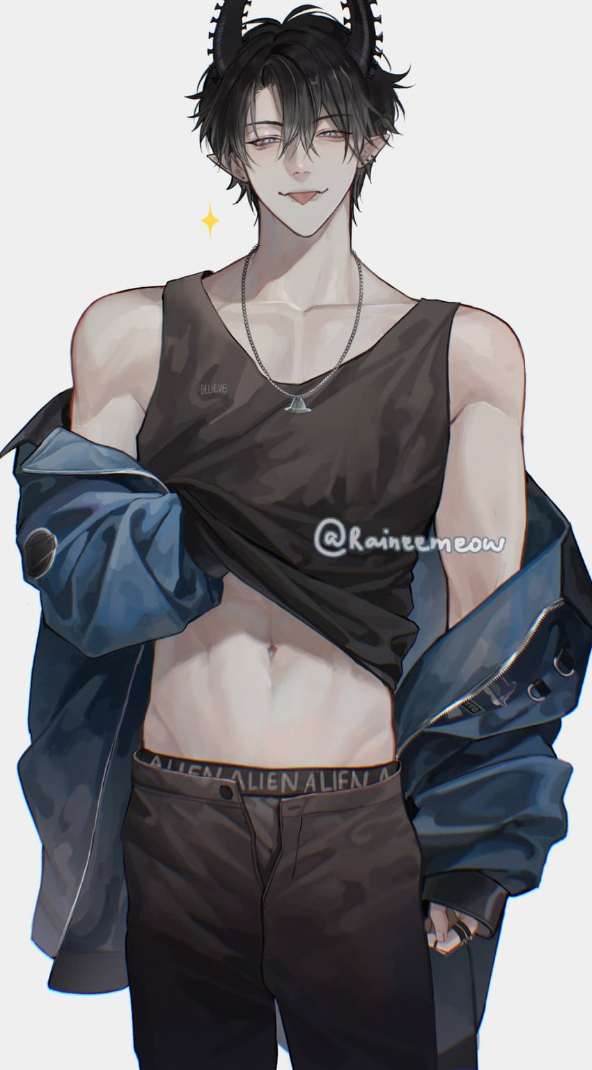 ren zotto (nijisanji and 1 more) drawn by raineemeow