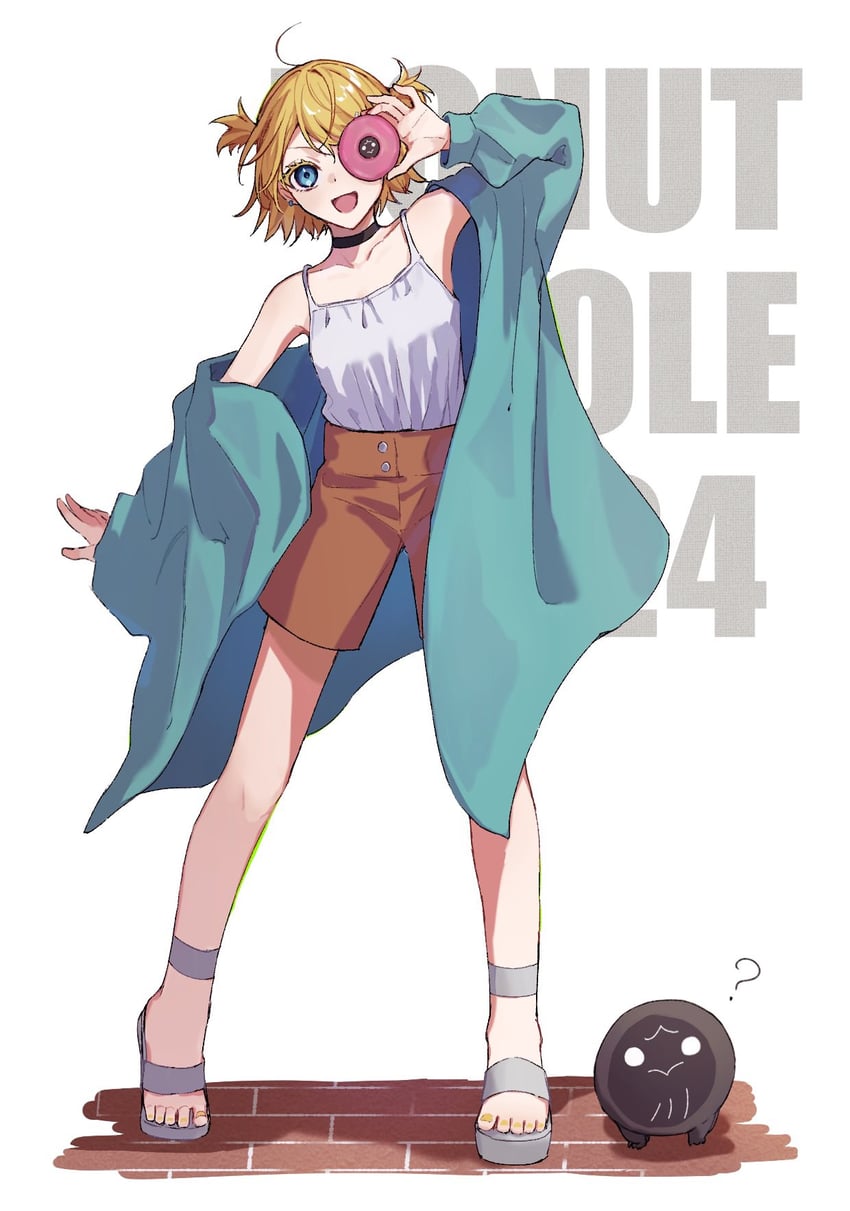kagamine rin (vocaloid and 1 more) drawn by rabu_(airabuu5211)