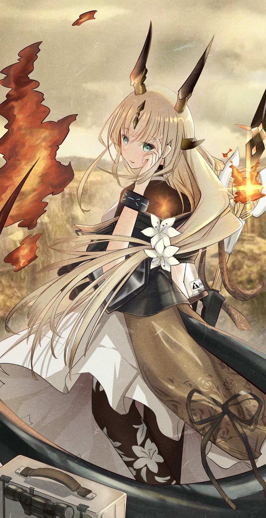 reed and reed the flame shadow (arknights) drawn by sorodo