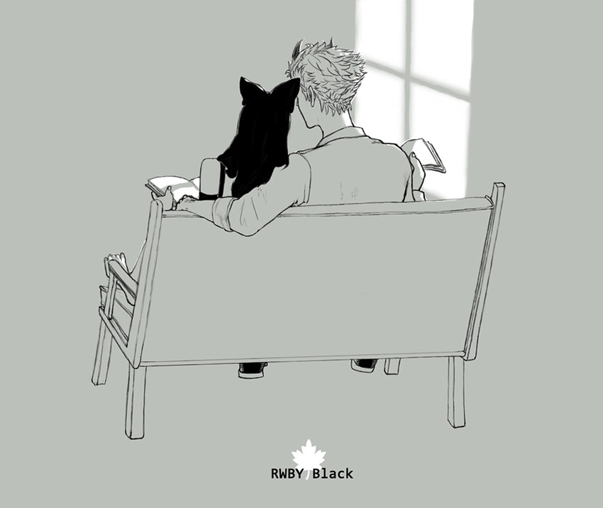 blake belladonna and adam taurus (rwby) drawn by tea_(teatime)