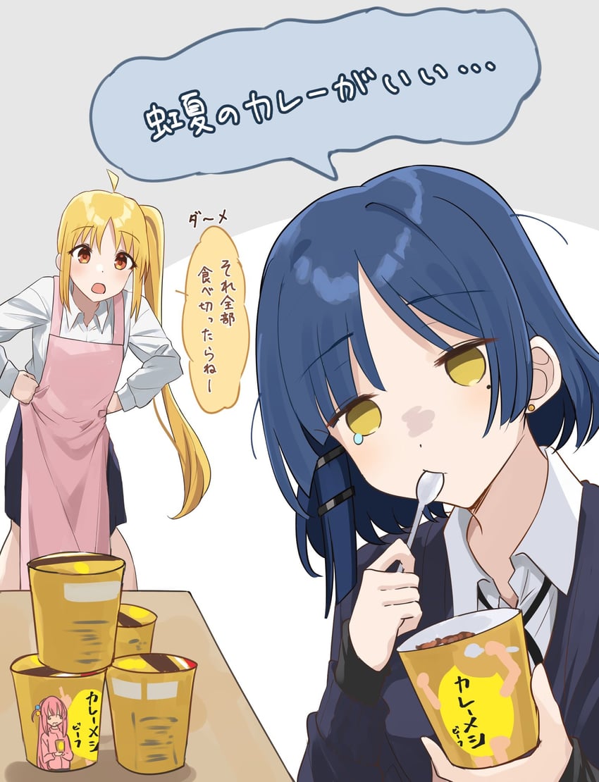 gotoh hitori, ijichi nijika, and yamada ryo (bocchi the rock!) drawn by kanaria_hisagi