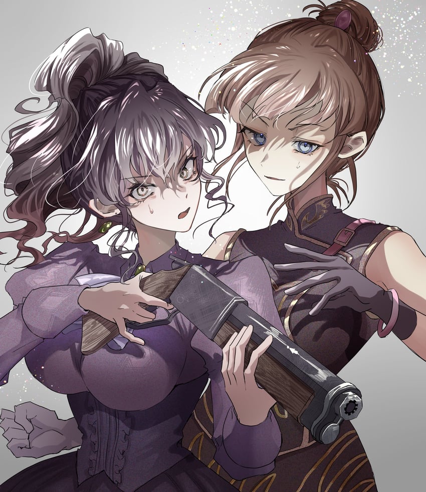 ushiromiya natsuhi and ushiromiya eva (umineko no naku koro ni) drawn by soresono88