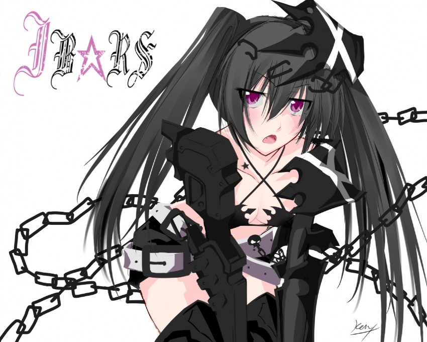insane black rock shooter (black rock shooter) drawn by ken_(coffee_michikusa)