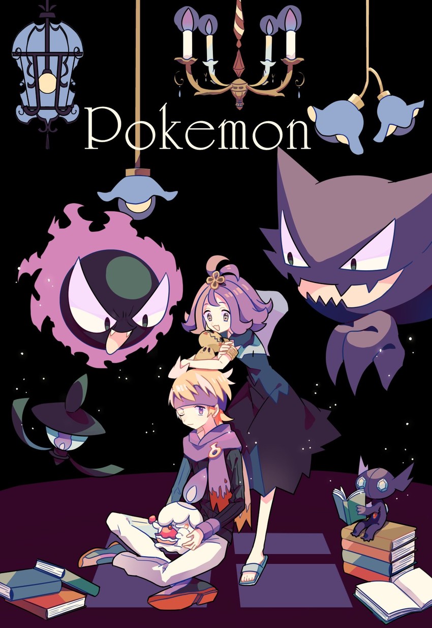 mimikyu, litwick, acerola, gastly, haunter, and 3 more (pokemon and 2 more) drawn by nagatsukiariake