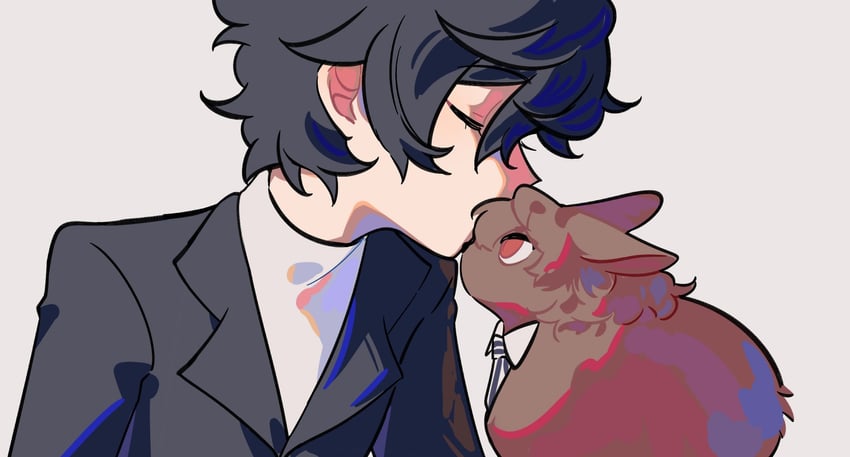 amamiya ren and akechi gorou (persona and 1 more) drawn by sadakata_misa