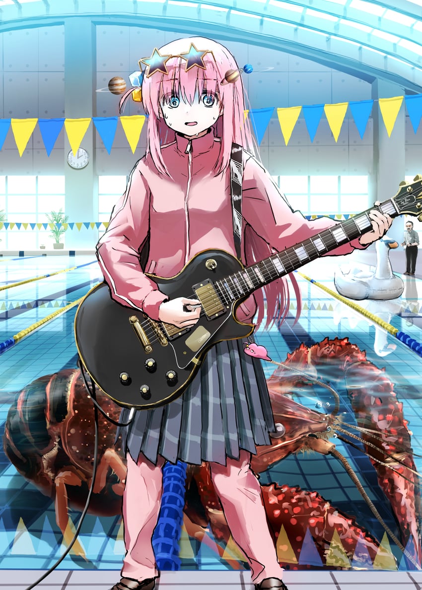 gotoh hitori (bocchi the rock!) drawn by giba_ryan