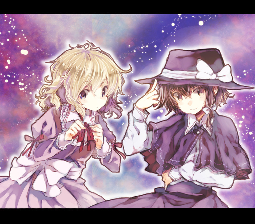 usami renko and maribel hearn (touhou) drawn by miya_(tsumazukanai)