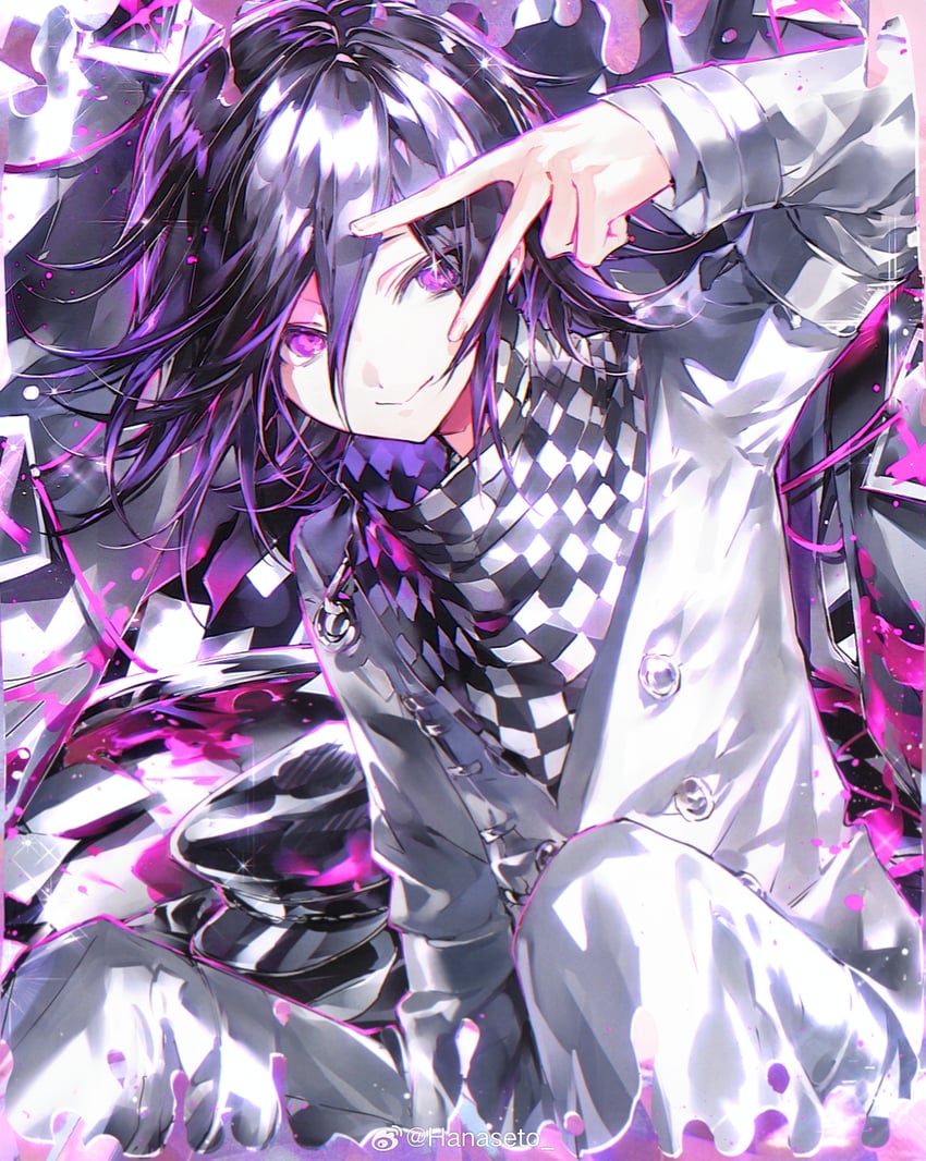 oma kokichi (danganronpa and 1 more) drawn by hanaseto