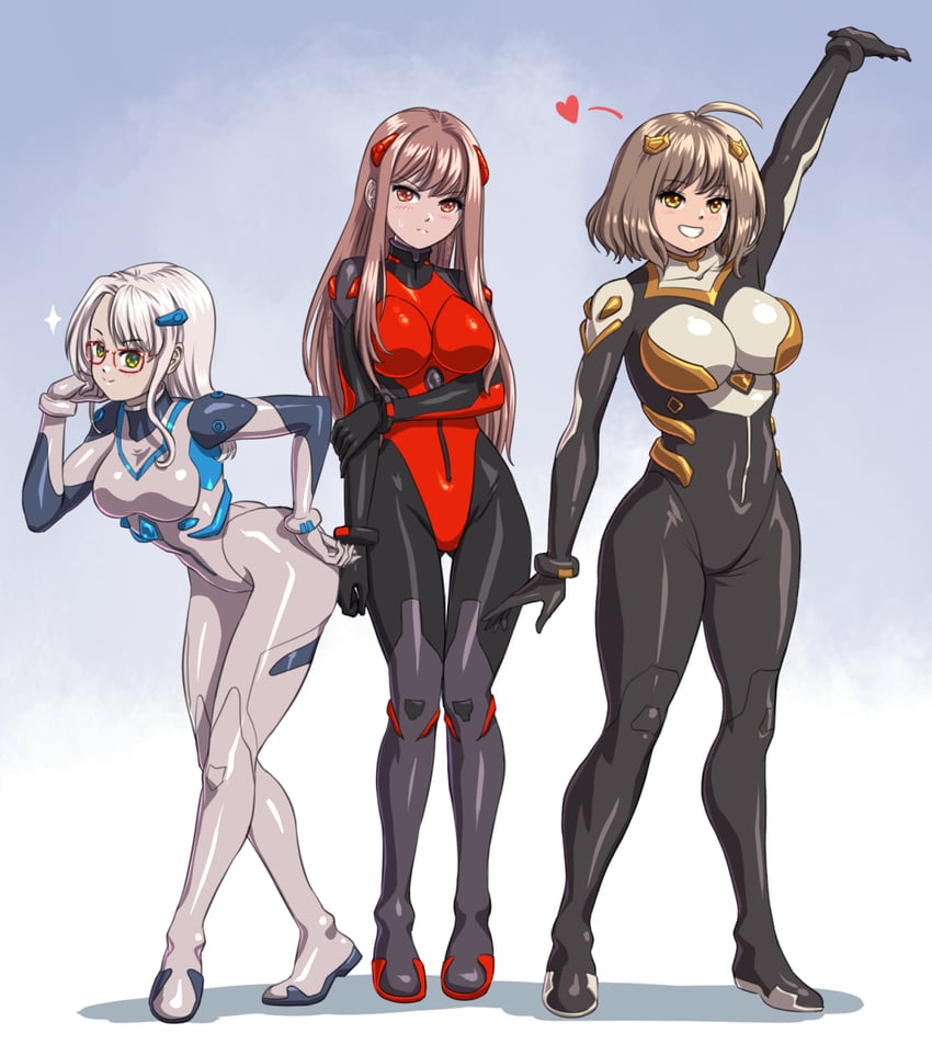 anis, rapi, and neon (neon genesis evangelion and 1 more) drawn by substance20