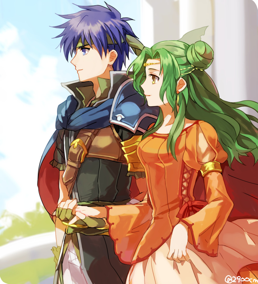 ike and elincia ridell crimea (fire emblem and 2 more) drawn by nana_(nanalog76)