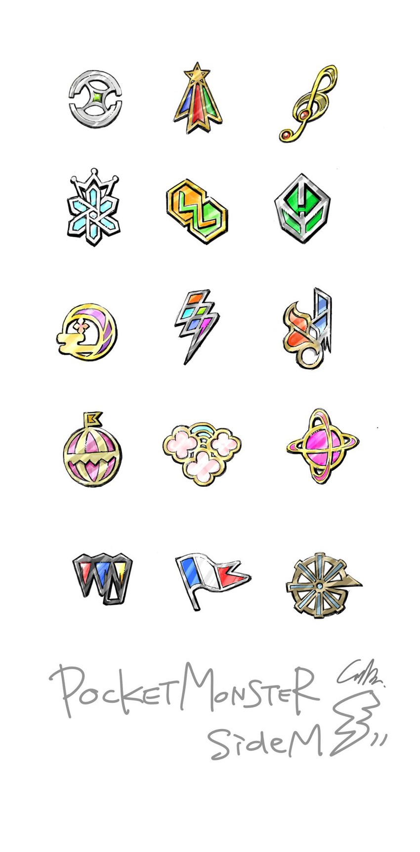 pokemon and 2 more drawn by kuroda_(chroda_sm)