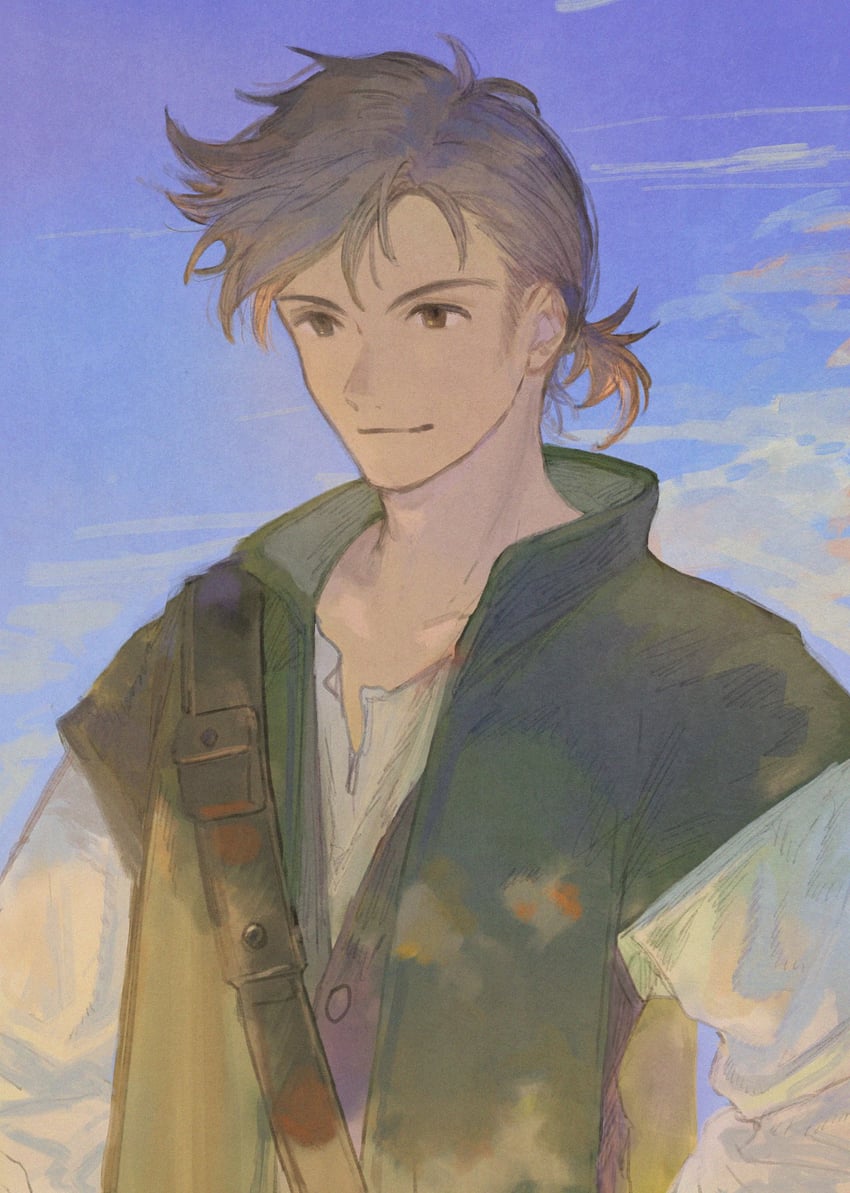 alfyn greengrass (octopath traveler and 1 more) drawn by fujie_xy