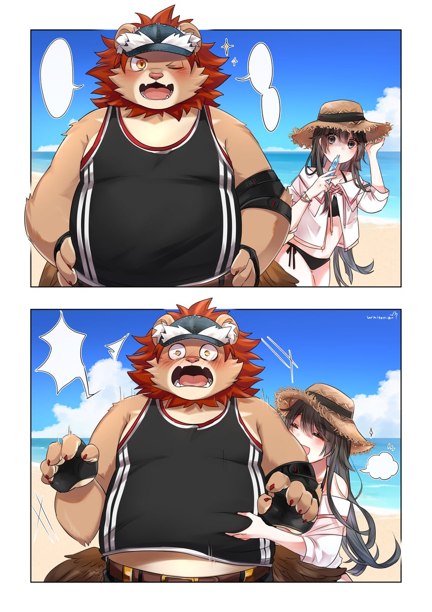 protagonist 2 and vapula (tokyo afterschool summoners) drawn by whiteniar