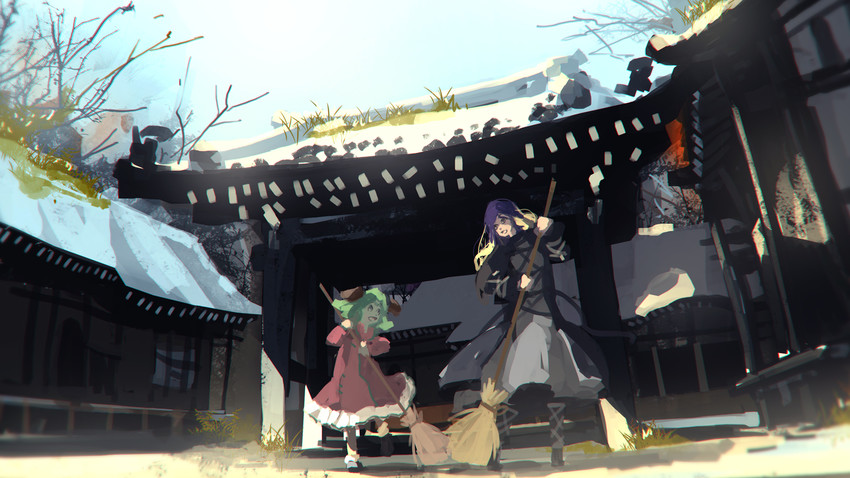 hijiri byakuren and kasodani kyouko (touhou) drawn by niy_(nenenoa)