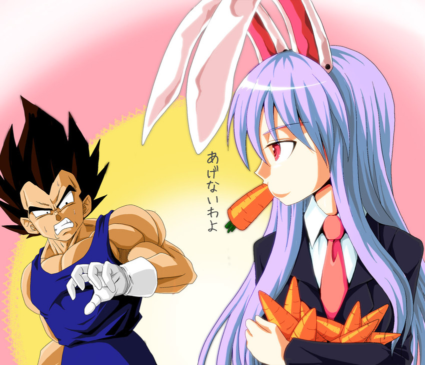 reisen udongein inaba and vegeta (touhou and 2 more) drawn by kamishima_kanon