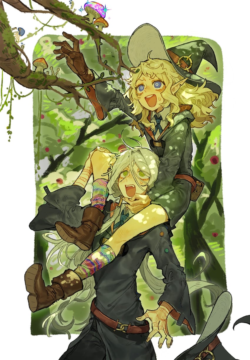fleki and lycion (dungeon meshi and 1 more) drawn by nova_1810