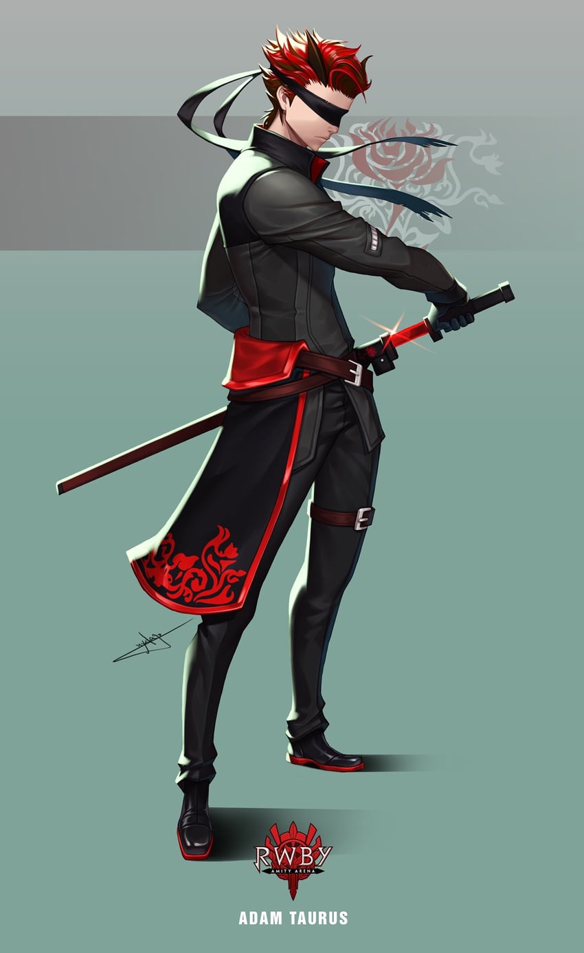 adam taurus (rwby) drawn by uyalago