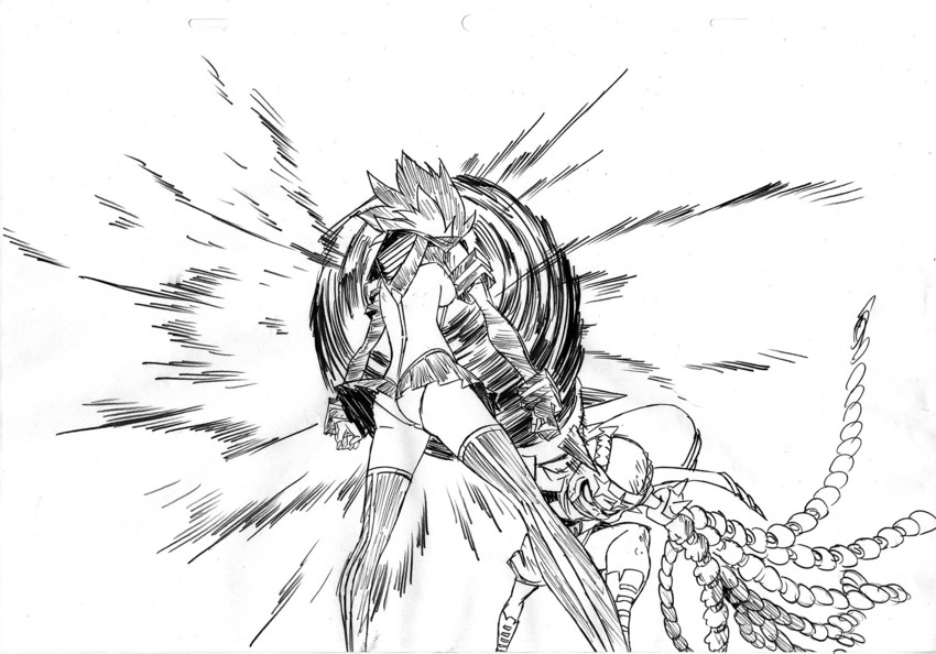 matoi ryuuko and fukuroda takaharu (kill la kill)