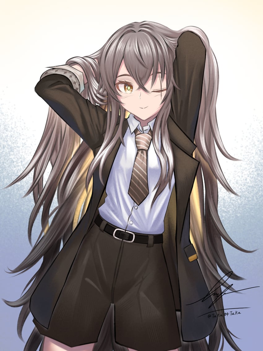 ump45 and leva (girls' frontline and 1 more) drawn by unitaka