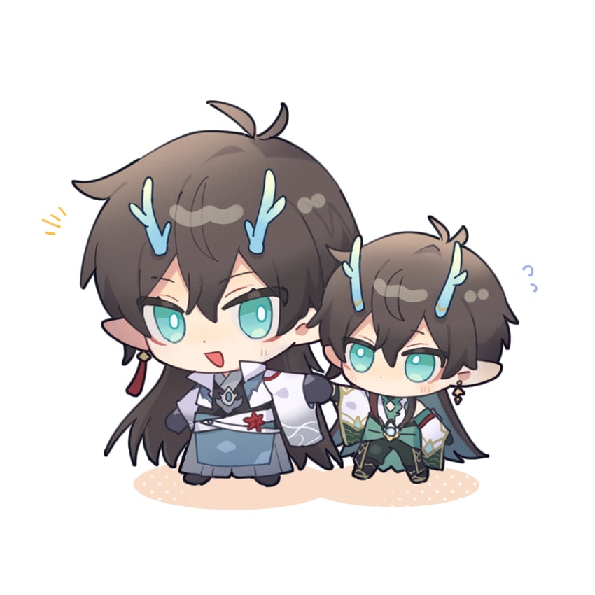 dan heng and dan feng (honkai and 1 more) drawn by mmmk_str