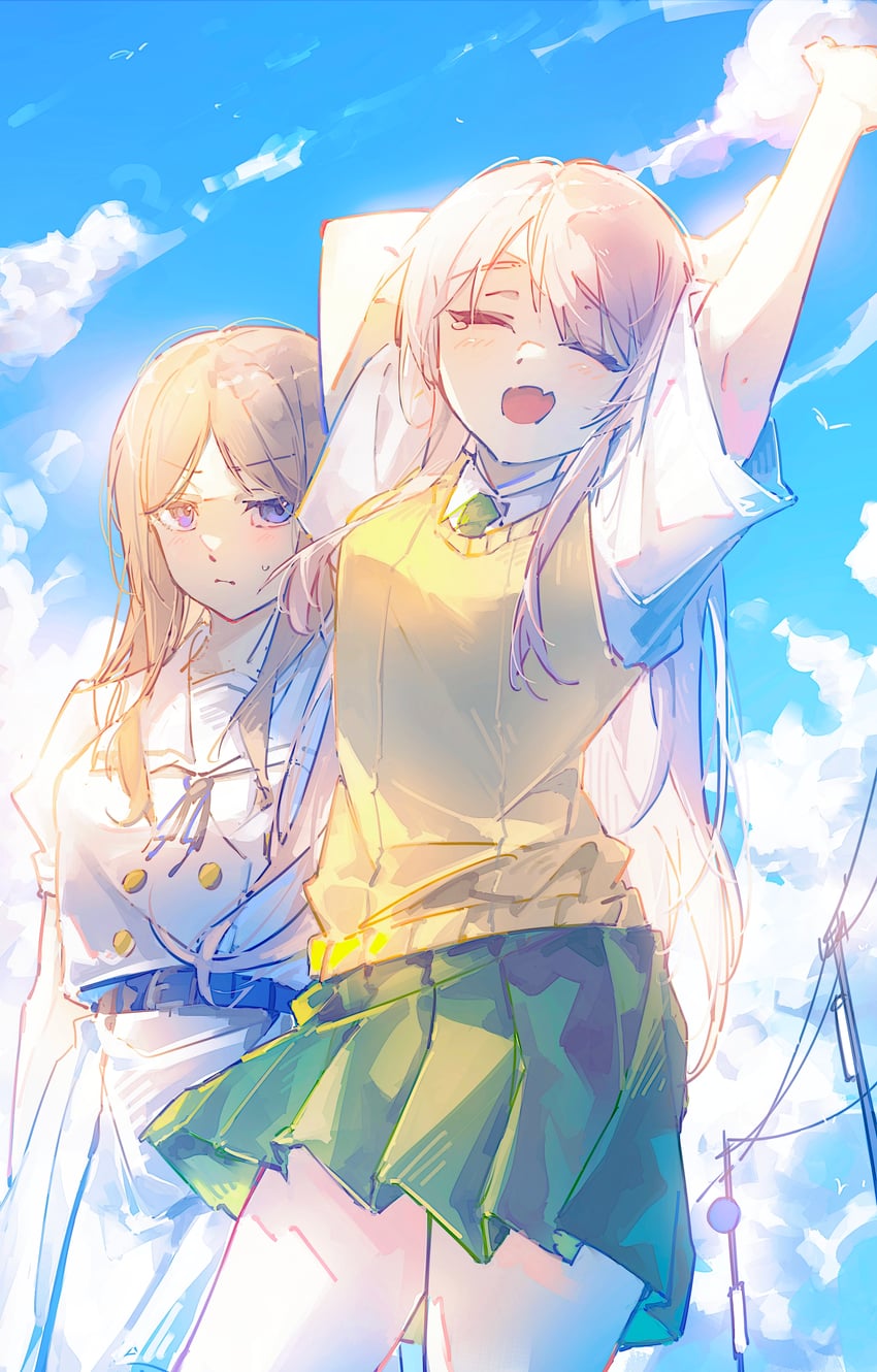 chihaya anon and nagasaki soyo (bang dream! and 1 more) drawn by kanato04249580