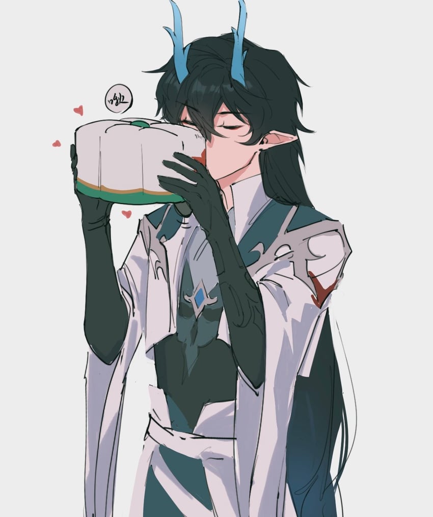 dan heng and dan feng (honkai and 1 more) drawn by lilibei123