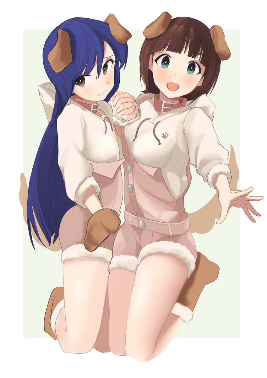 kisaragi chihaya and amami haruka (idolmaster and 2 more) drawn by ch2haya_p