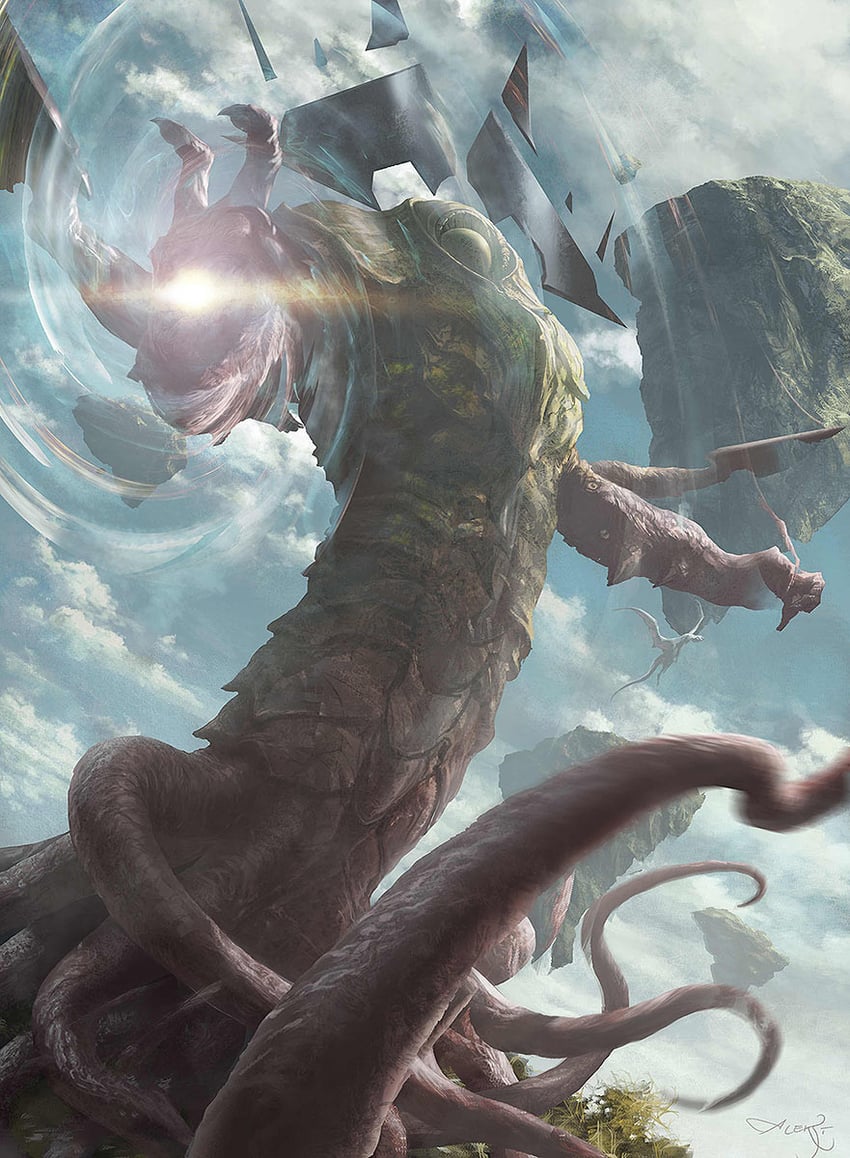 kozilek butcher of truth (magic: the gathering) drawn by aleksi_briclot