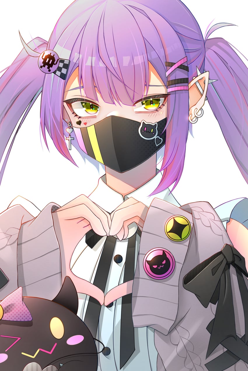 tokoyami towa and bibi (hololive) drawn by doom_yorusen