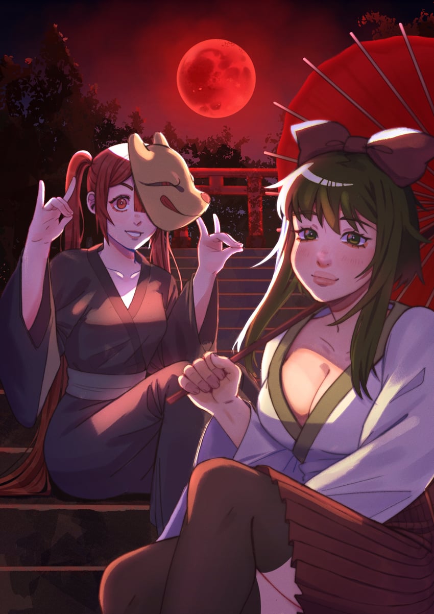 hatsune miku, gumi, oborozuka akari, and shishikusa mai (vocaloid and 2 more) drawn by rosetintedart