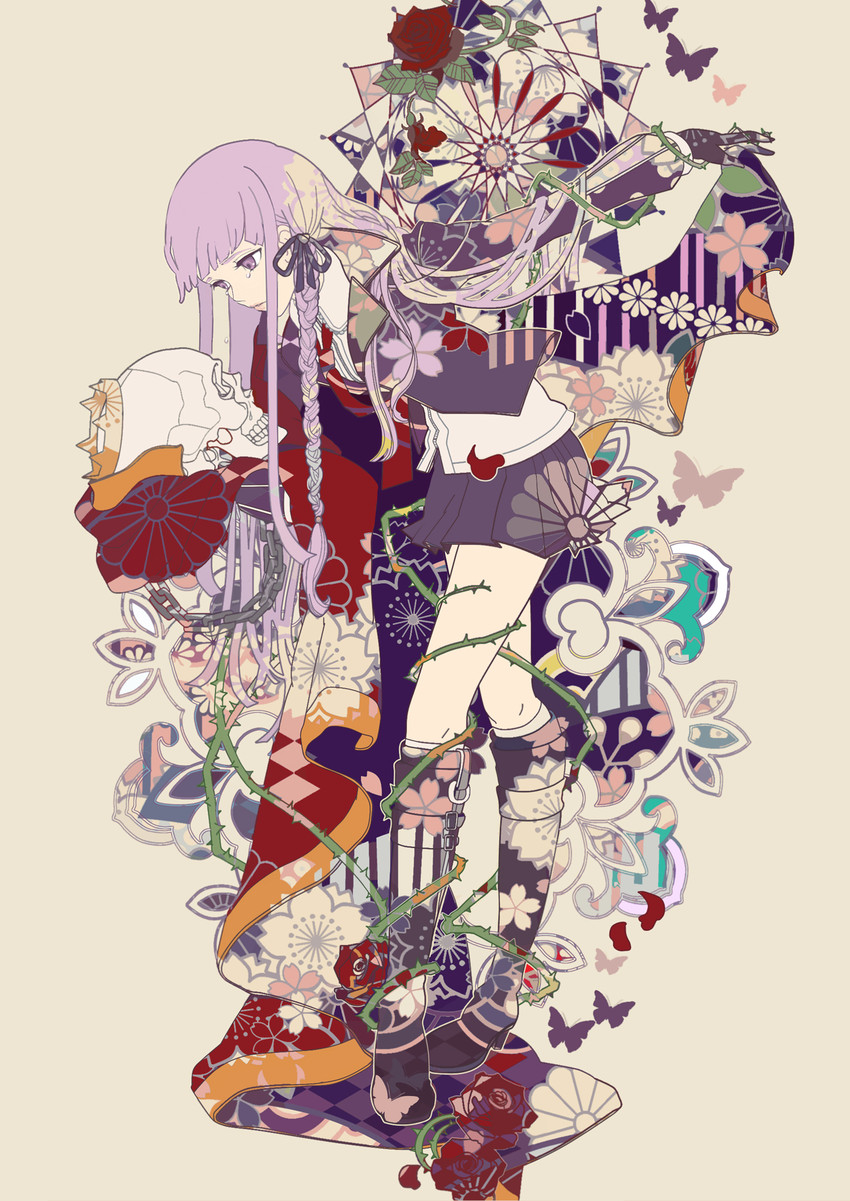 kirigiri kyoko (danganronpa and 1 more) drawn by bourbone