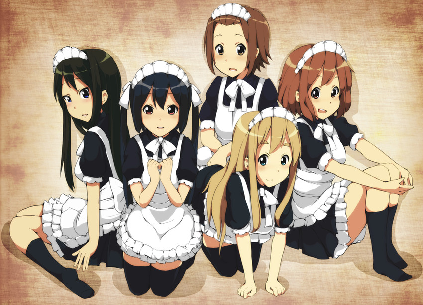 akiyama mio, nakano azusa, hirasawa yui, tainaka ritsu, and kotobuki tsumugi (k-on!) drawn by yusho
