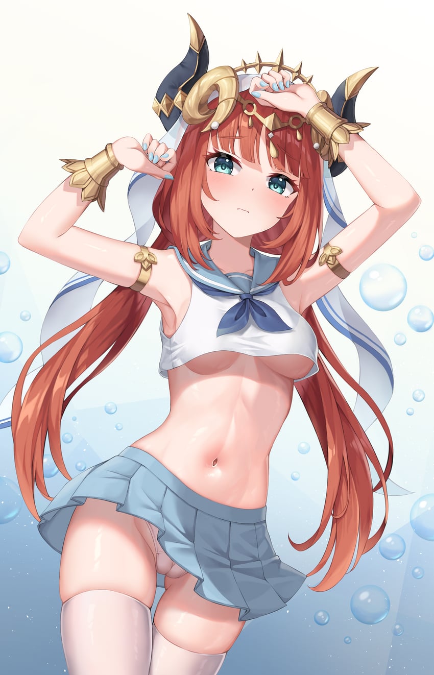 nilou (genshin impact) drawn by blustar_sky