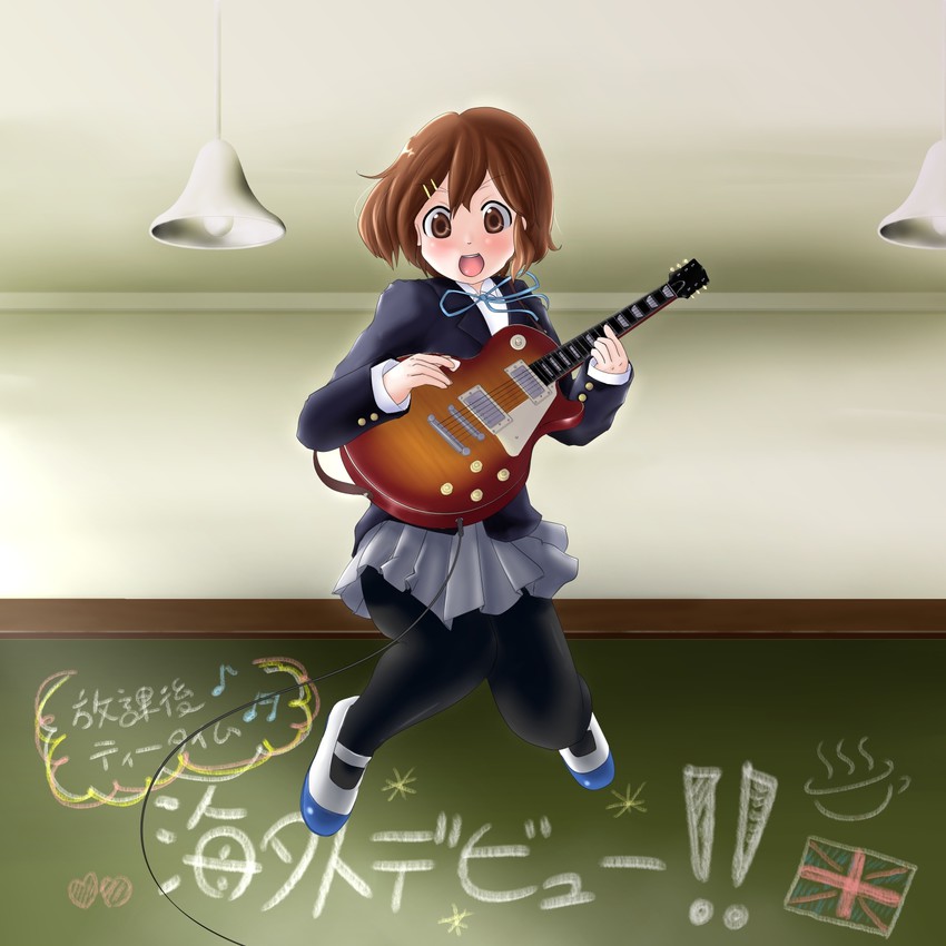 hirasawa yui (k-on! and 1 more) drawn by tonky