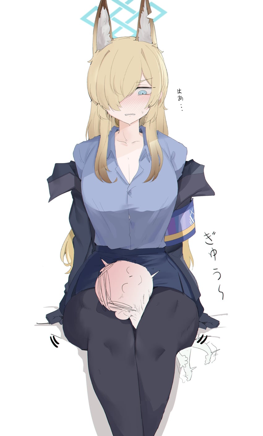sensei, doodle sensei, and kanna (blue archive) drawn by gurenola