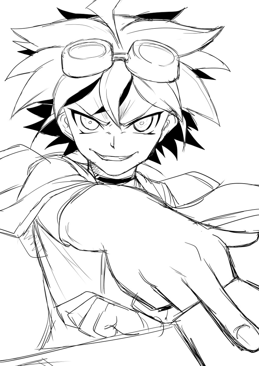 sakaki yuya (yu-gi-oh! and 1 more) drawn by ha_akabouzu