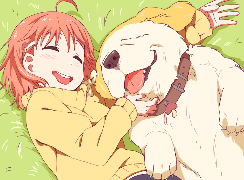 takami chika and shiitake (love live! and 1 more) drawn by gamjolno