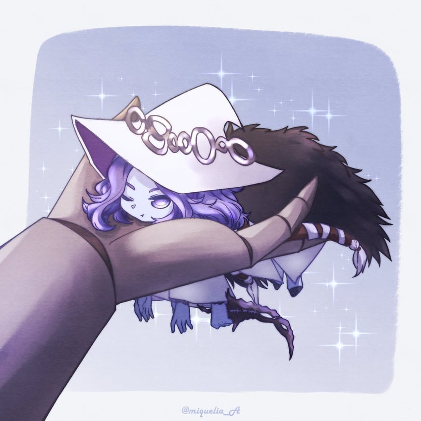 ranni the witch and miniature ranni (elden ring) drawn by miqueliafantasia