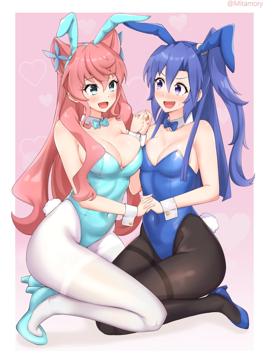 kazanari tsubasa and maria cadenzavna eve (senki zesshou symphogear) drawn by mitamory