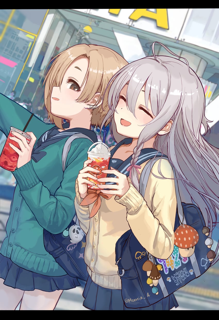 shirasaka koume and hoshi syoko (idolmaster and 2 more) drawn by kiichirou