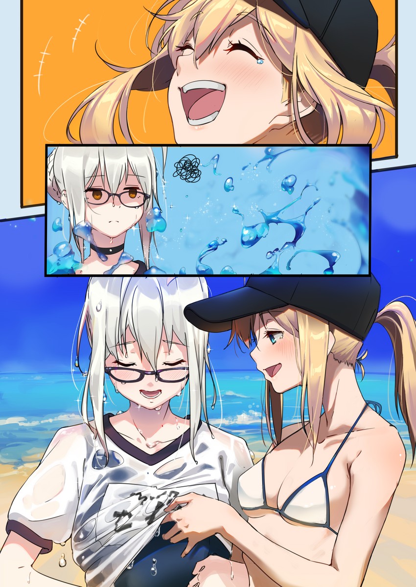 artoria pendragon and mysterious heroine x alter (fate and 1 more) drawn by suppa_(hagakuresuppa)