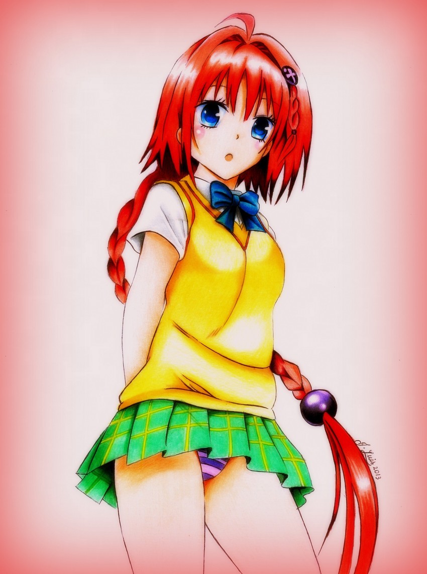 kurosaki mea (to love-ru and 1 more) drawn by yandereraptor