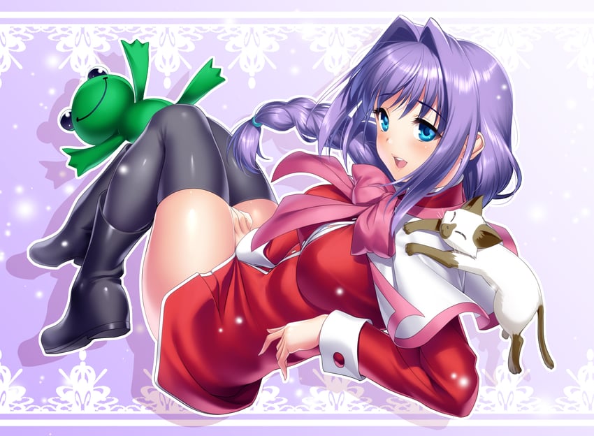 minase akiko, piro, and keropii (kanon) drawn by zen_(kamuro)