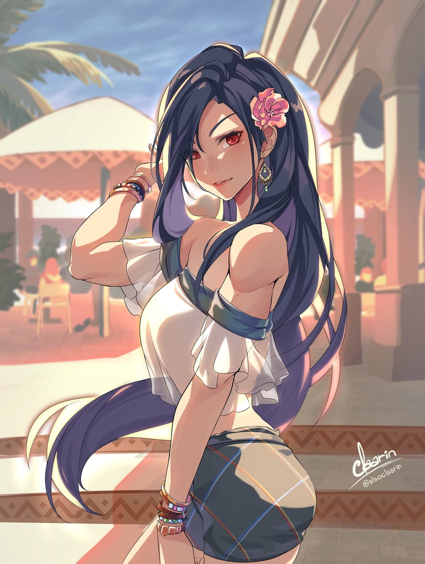 tifa lockhart (final fantasy and 3 more) drawn by claarin