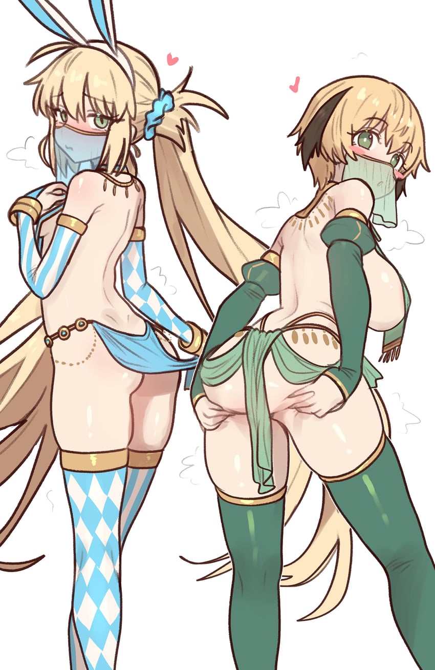 artoria pendragon, artoria caster, and gareth (fate and 1 more) drawn by ebora